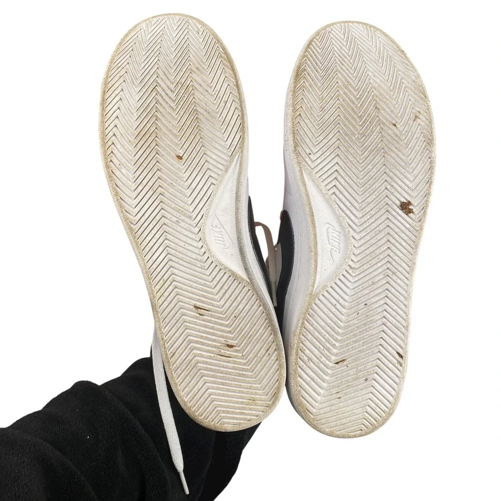 Nike Court Royale 8.5 Mid Men Shoes Sneakers‎ White Black Leather Comfort SU